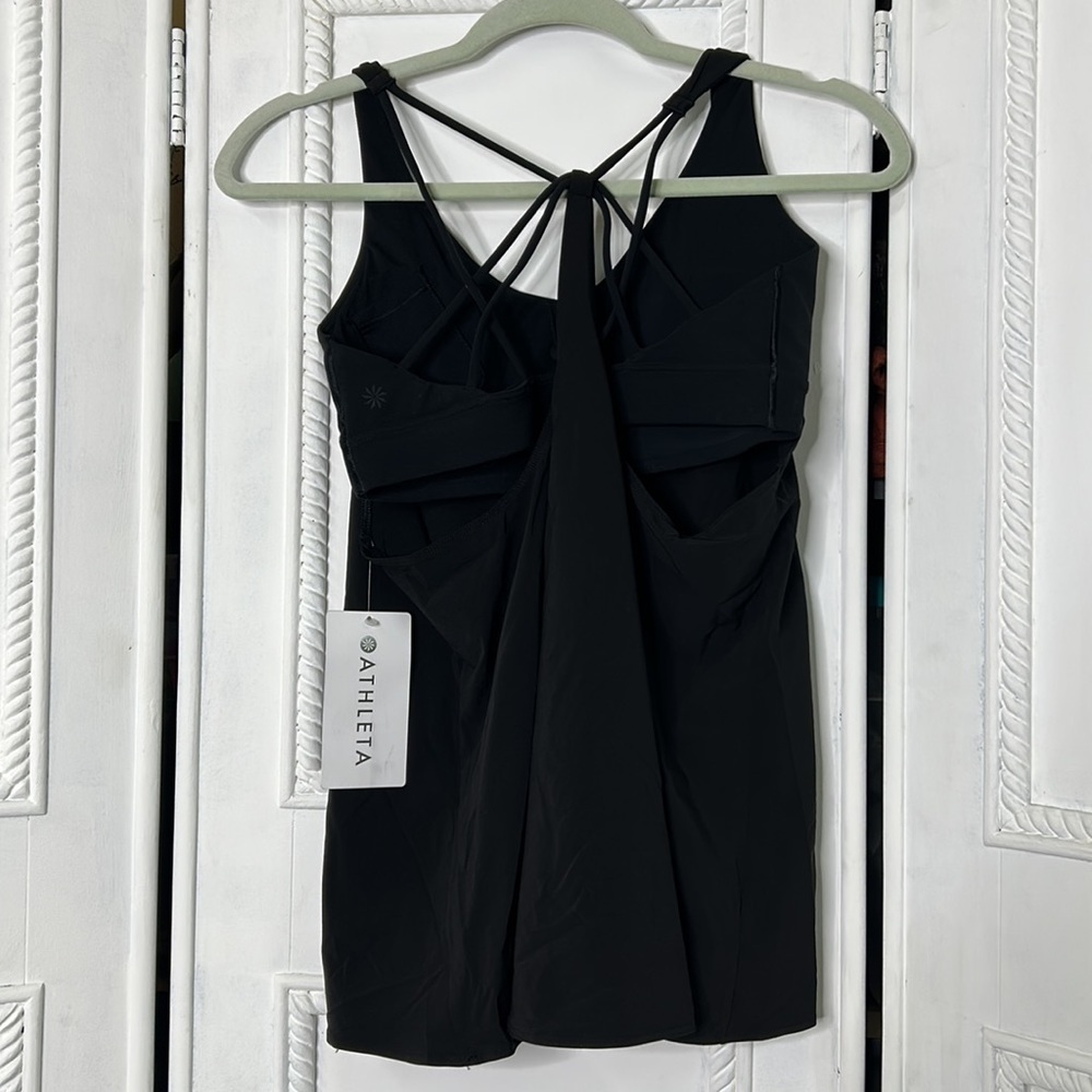 Athleta Solace support top powervita built-in bra workout top NWT - Picture 6 of 9